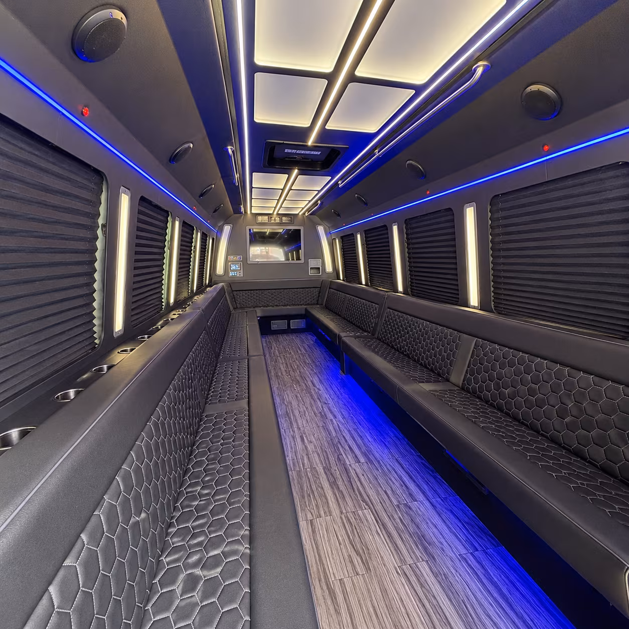 camarillo 30 passenger party bus interior